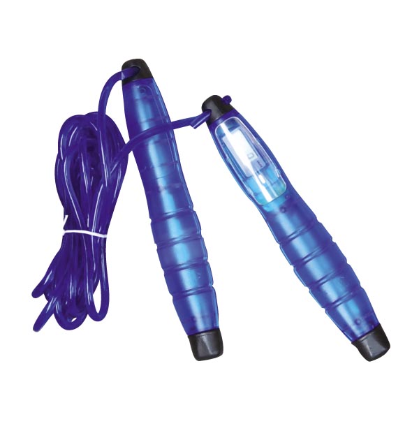 SKIPPING ROPE WITH PLASTIC HANDLE